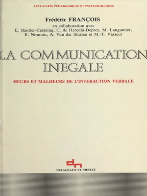 cover image of La Communication inégale